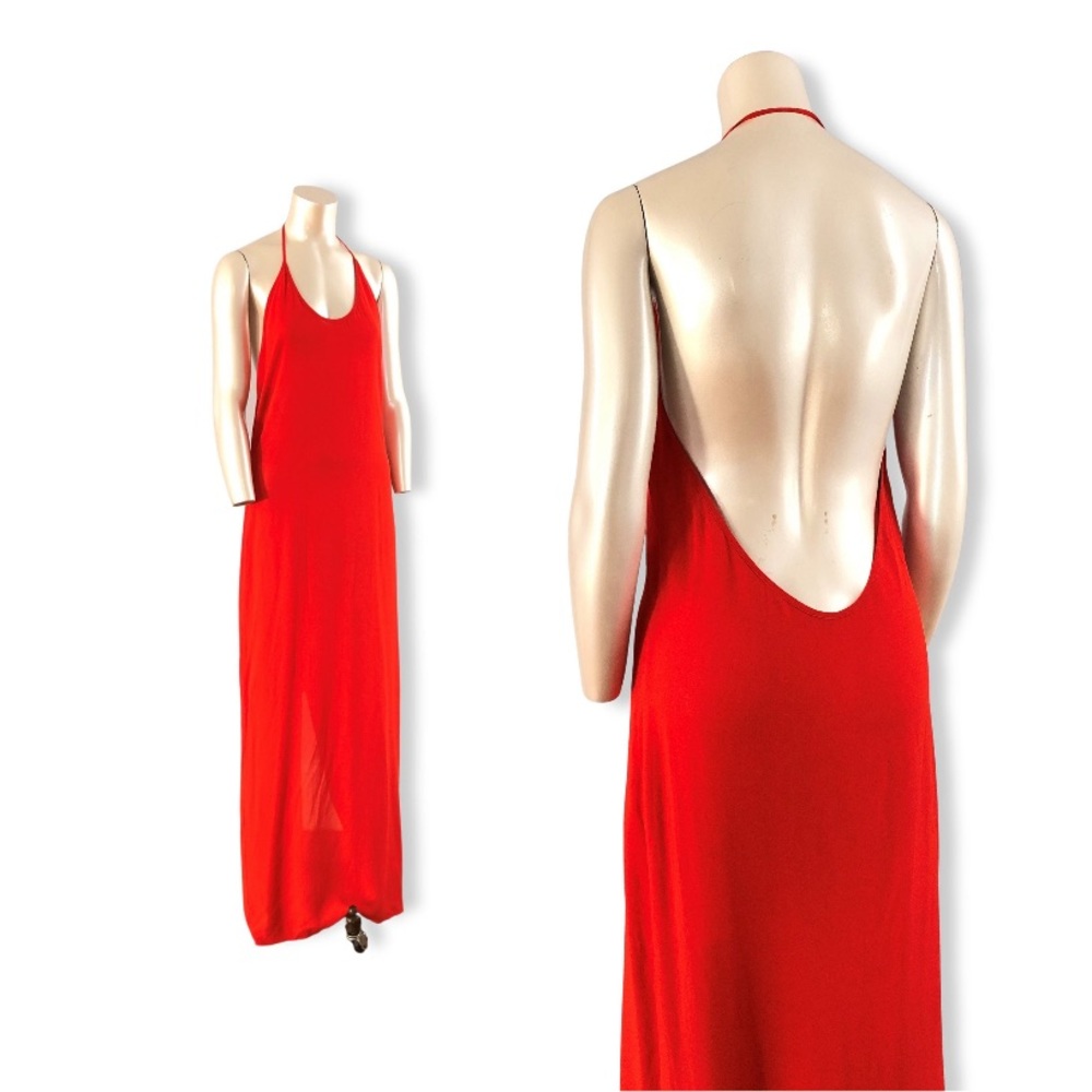 90s Jean Paul Gaultier Femme Backless Mesh Dress